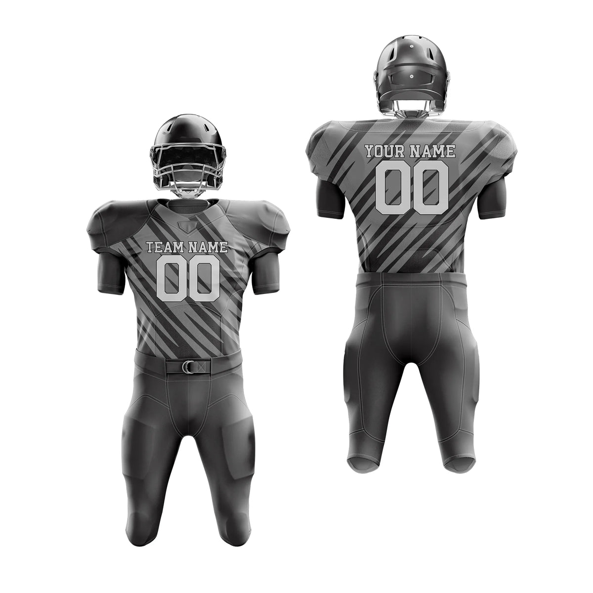 Custom Personalized D4 Full Pattern American Football Jersey with Name, Number & Team Logo