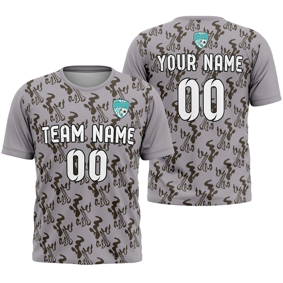 Custom Graffiti Pattern D1 Soccer Jersey Personalized Football Uniform with Name & Number