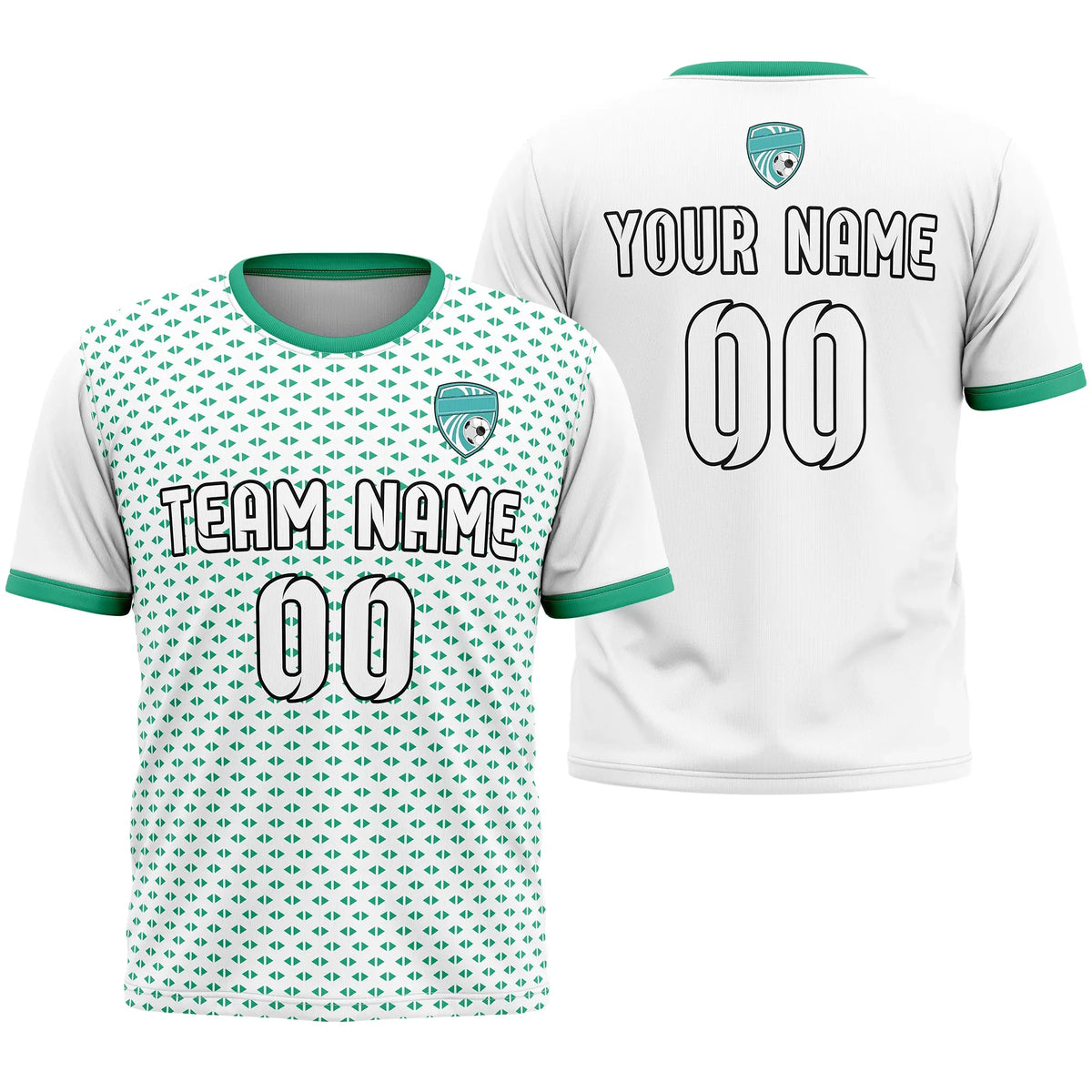 Custom Abstract Pattern D2 Soccer Jersey Personalized Football Uniform with Name & Number