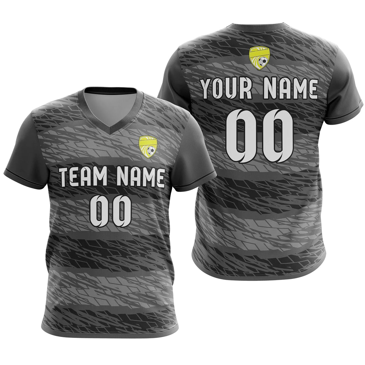 Custom V-Full Pattern D2 Soccer Jersey Personalized Football Uniform with Name & Number