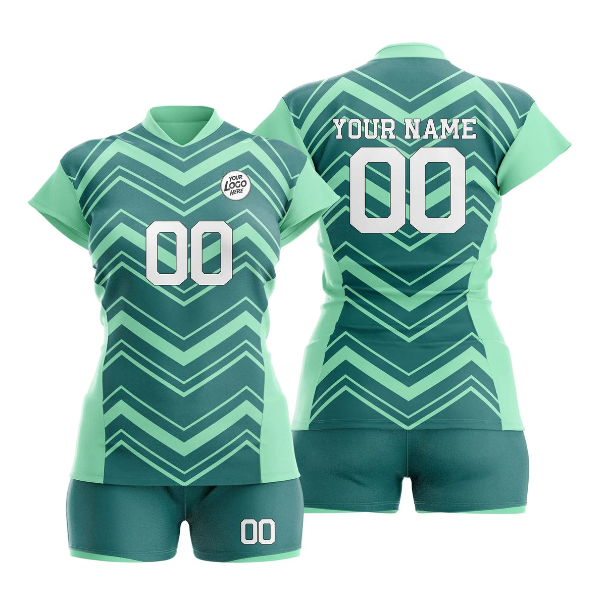 Custom Personalized D5 Strip Fashion Volleyball Jersey with Name, Number & Team Logo
