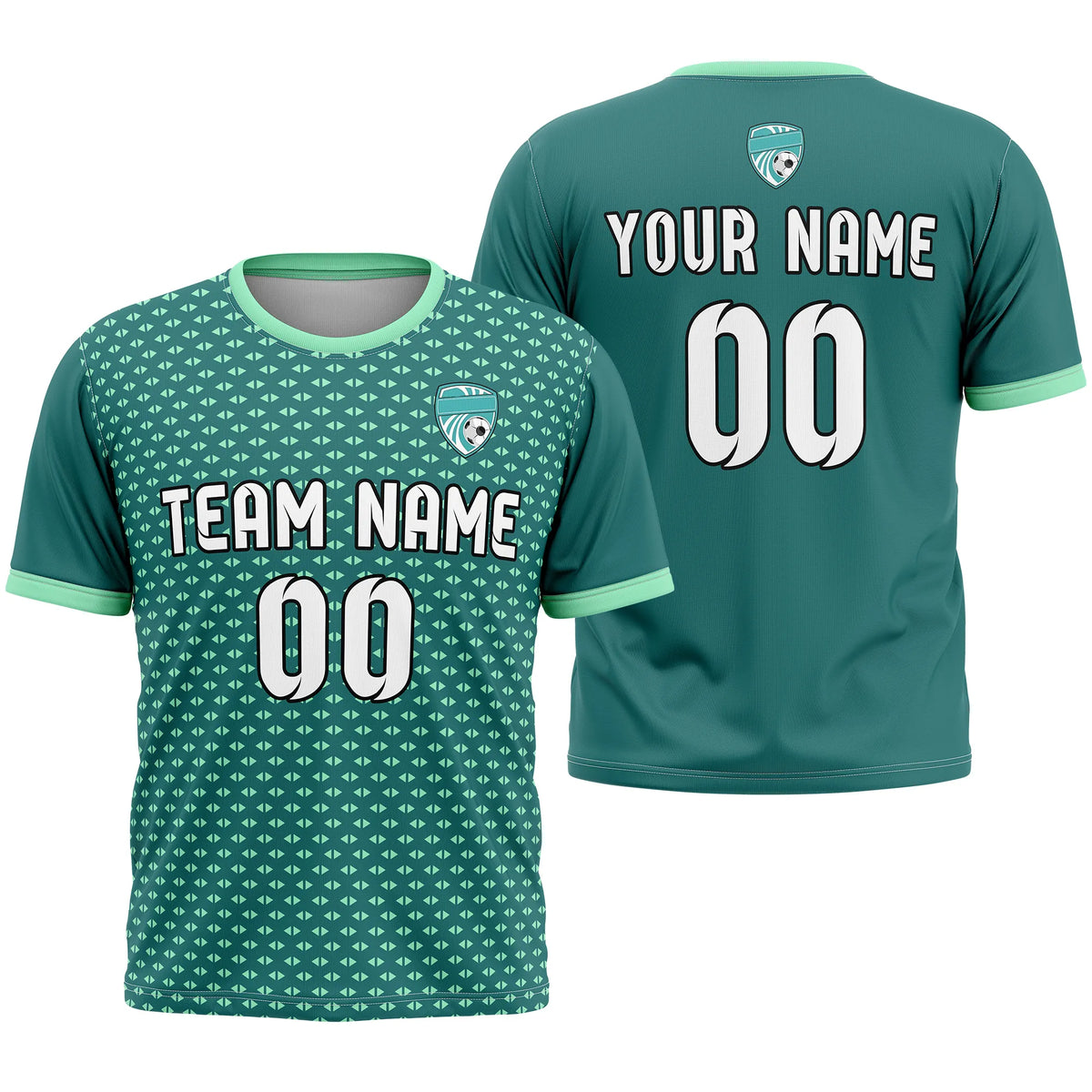 Custom Abstract Pattern D2 Soccer Jersey Personalized Football Uniform with Name & Number