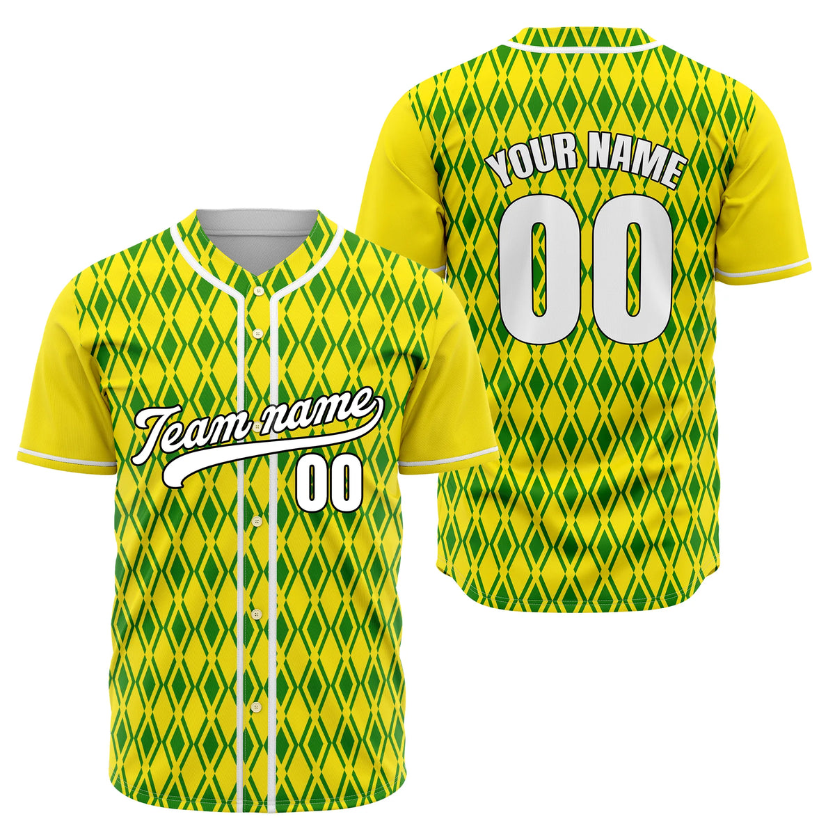 Custom Argyle Strike Baseball Sports Jersey Personalized Uniform with Name & Number