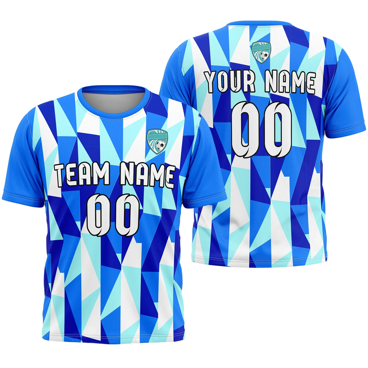 Custom R-Full Pattern D3 Soccer Jersey Personalized Football Uniform with Name & Number
