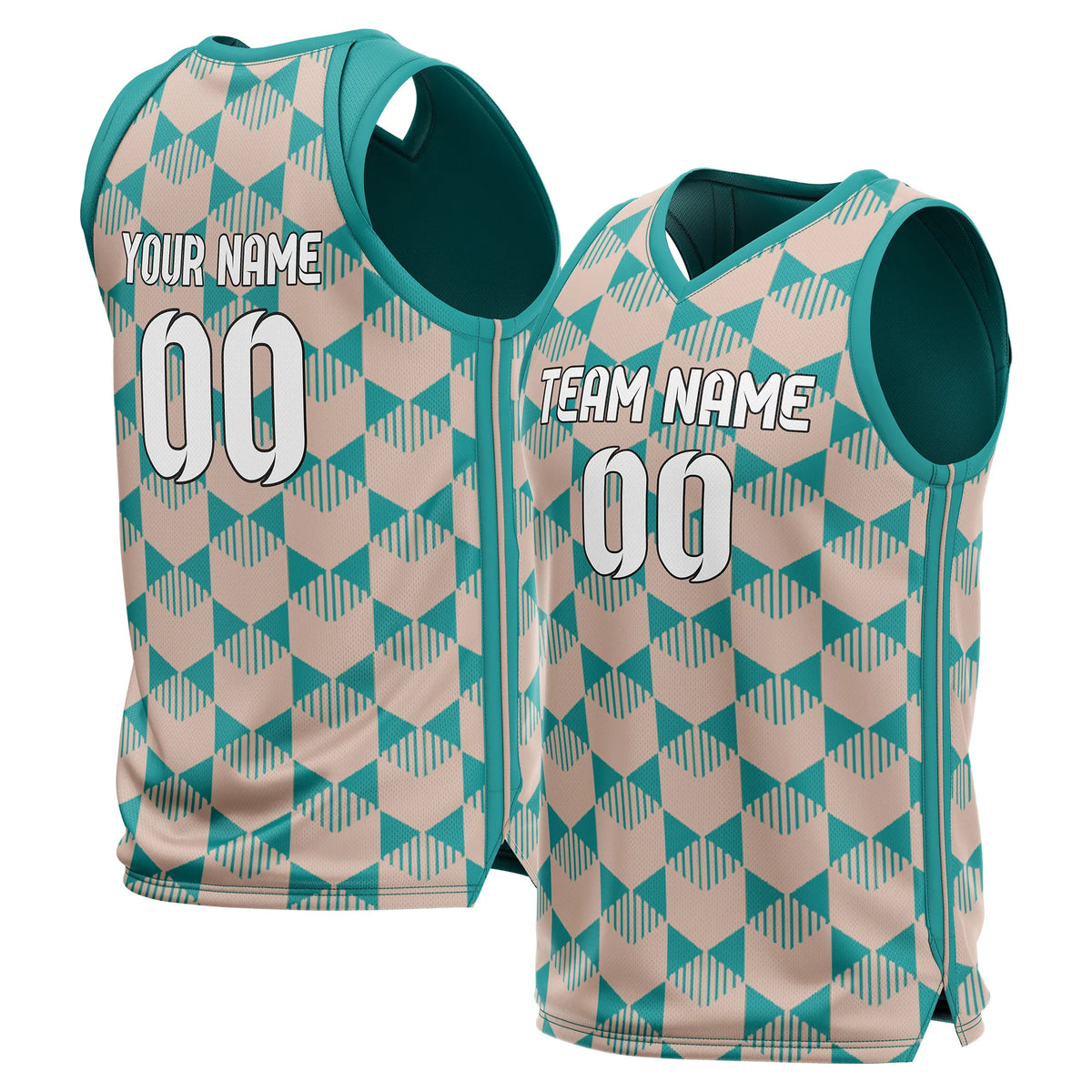 Custom Geo-Fusion Printed Jersey Sports Jersey Personalized Uniform with Name & Number