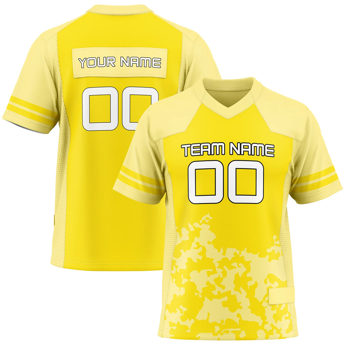 Custom Personalized D4 Color Block Flag Football Jersey with Name, Number & Team Logo