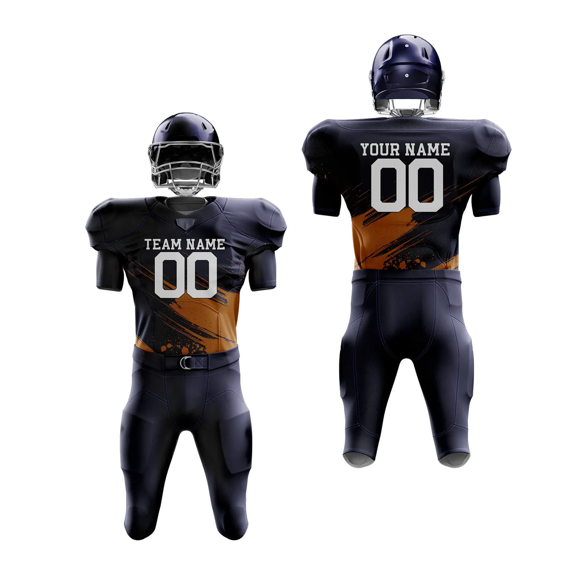 Custom Personalized D2 Drift Fashion American Football Jersey with Name, Number & Team Logo