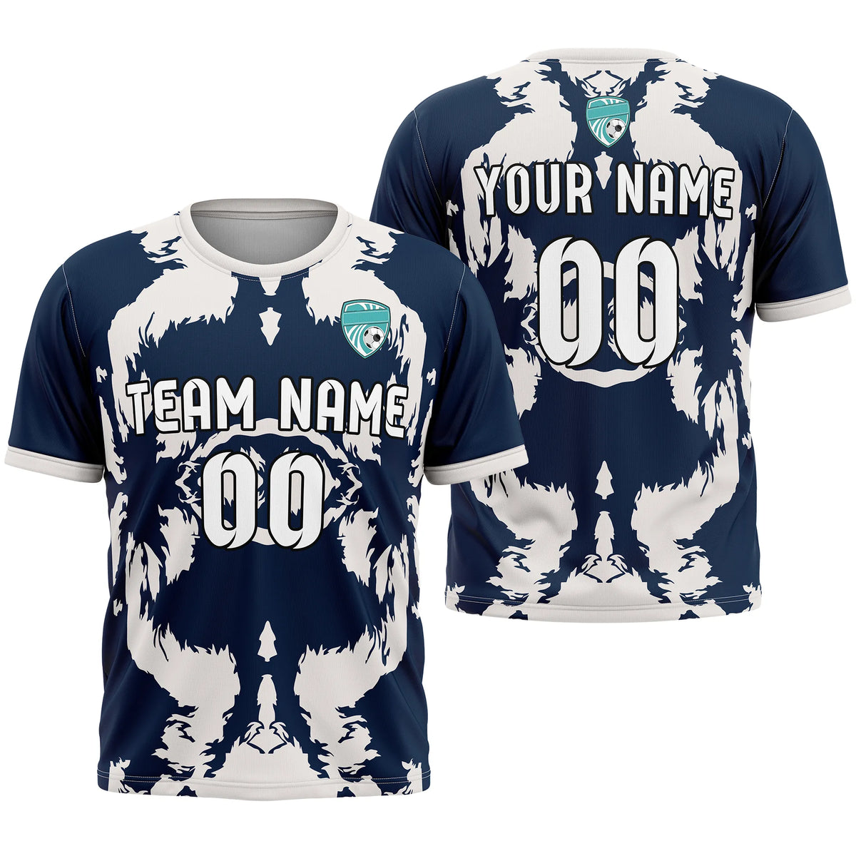 Custom Abstract Pattern D5 Soccer Jersey Personalized Football Uniform with Name & Number