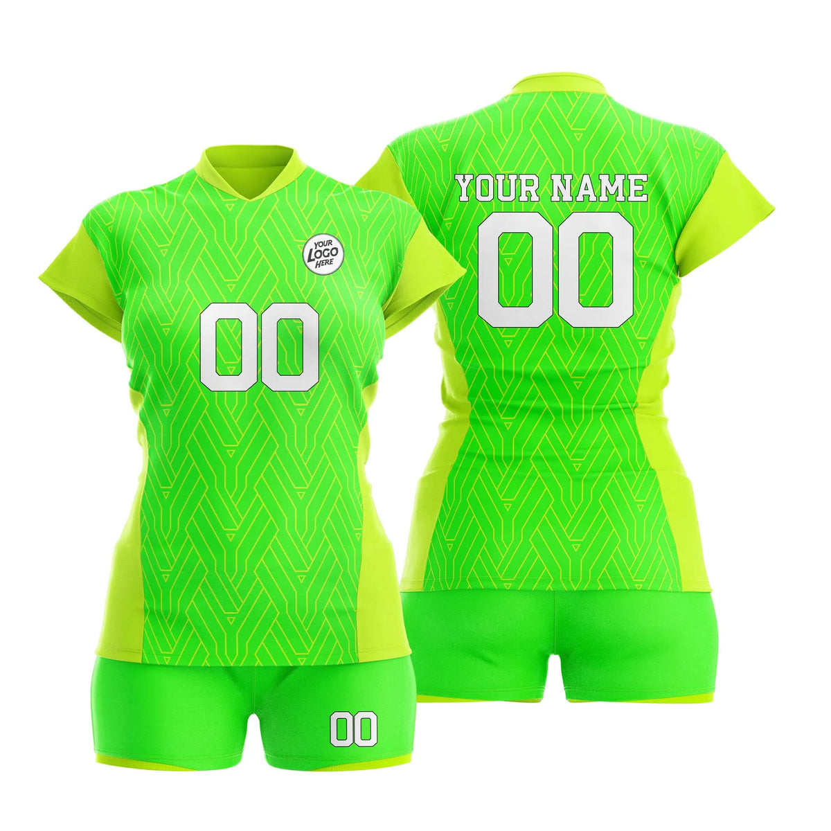 Custom Personalized D5 Abstract Pattern Volleyball Jersey with Name, Number & Team Logo