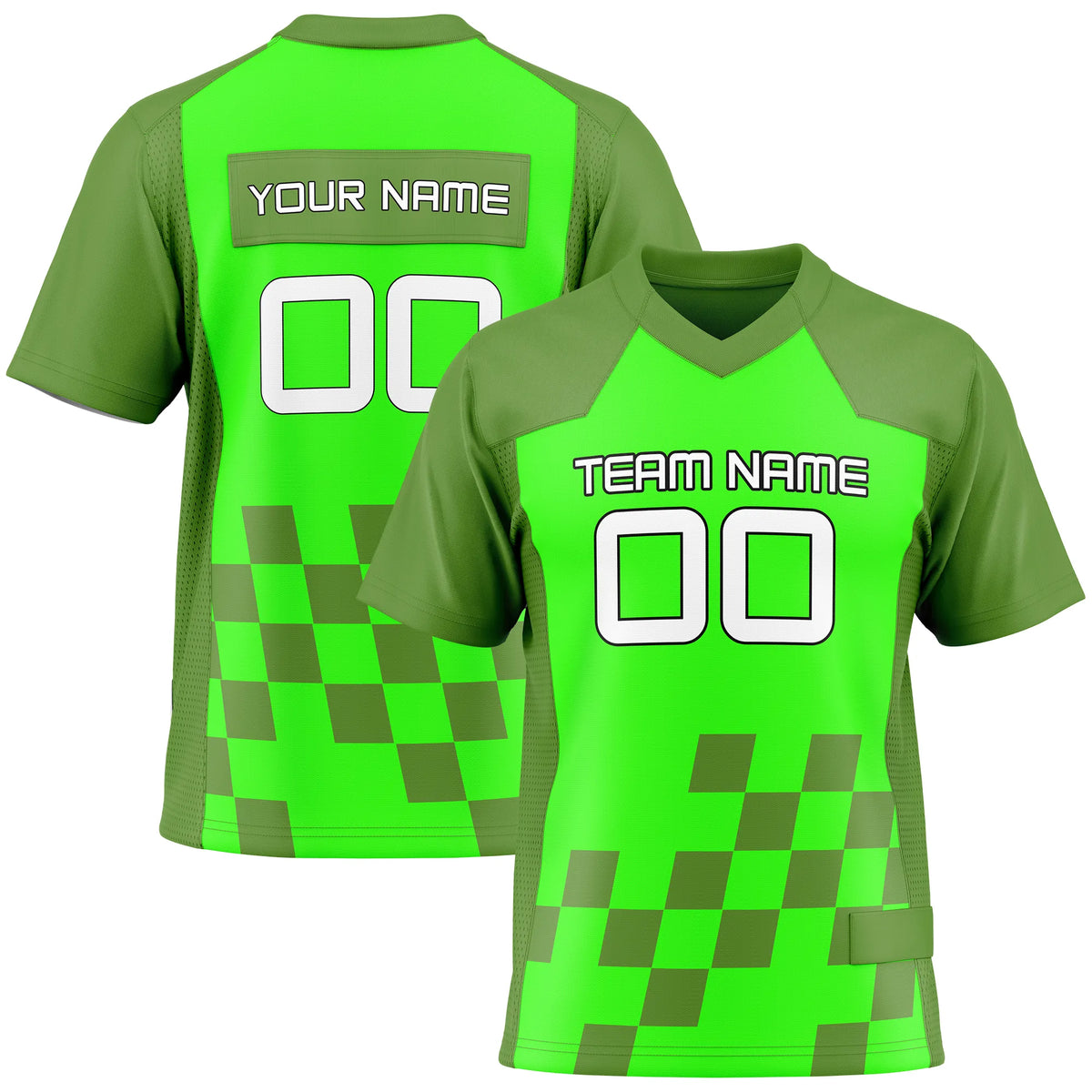 Custom Classic Style D2 Flag Football Jersey Personalized Uniform with Name & Number