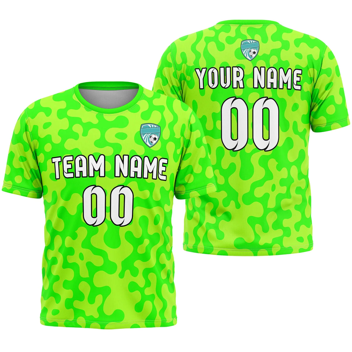 Custom Camo D2 Soccer Jersey Personalized Football Uniform with Name & Number