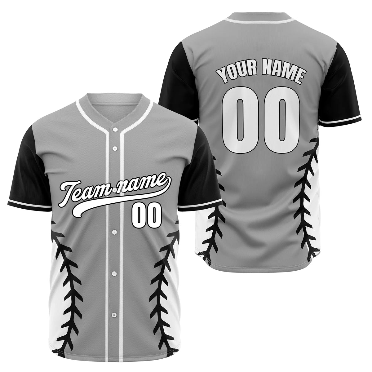 Custom Arc Line Baseball Sports Jersey Personalized Uniform with Name & Number