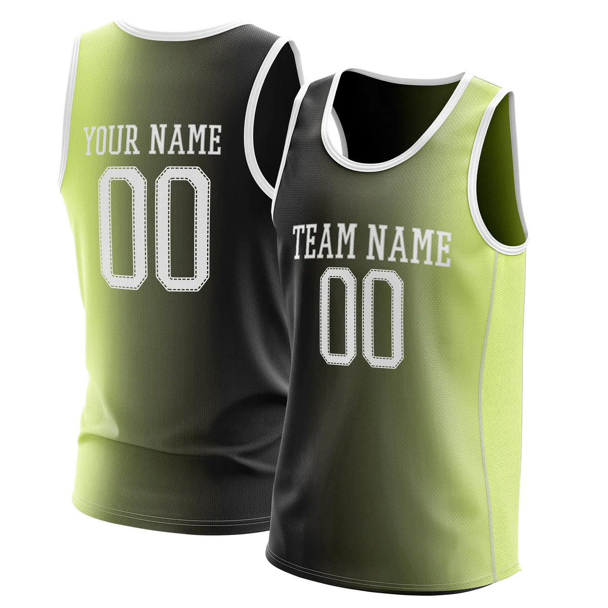 Custom Gradient fashion top Coastal Fade Sports Jersey Personalized Uniform with Name & Number
