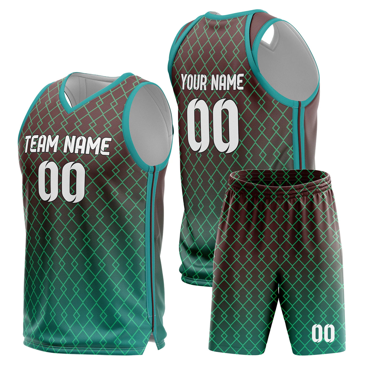 Custom Gradient Fashion Set Fade Sports Jersey Personalized Uniform with Name & Number
