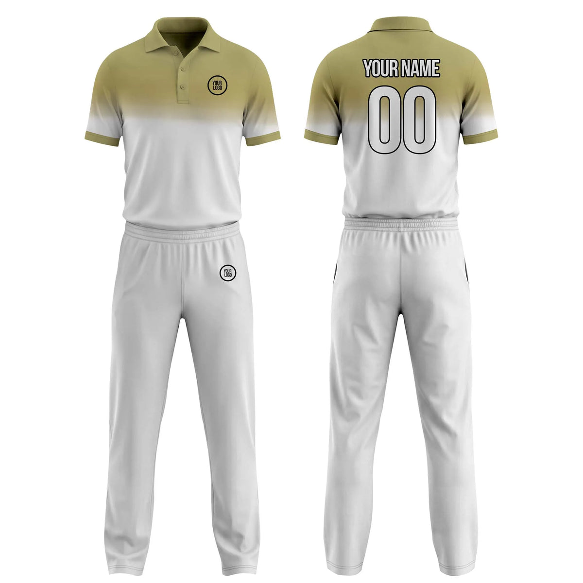 Custom Personalized D5 Gradient Fashion Cricket Kit with Name, Number & Team Logo