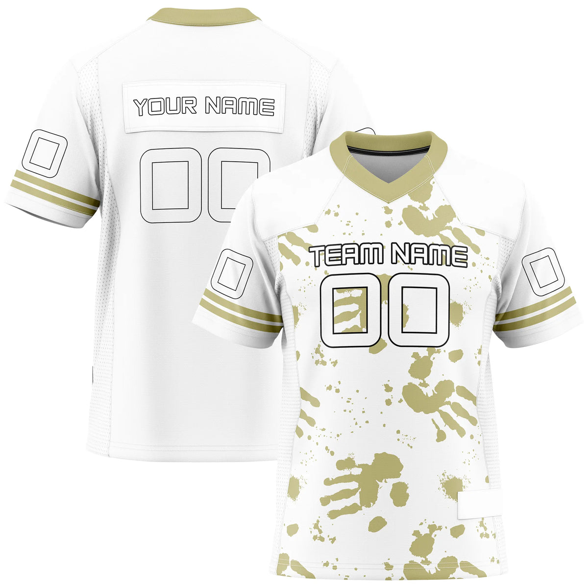 Custom Personalized D5 Graffiti Fashion Flag Football Jersey with Name, Number & Team Logo