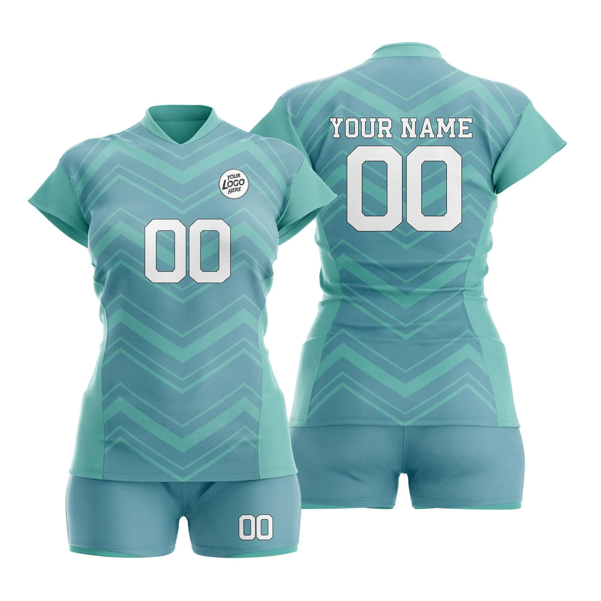 Custom Personalized D5 Strip Fashion Volleyball Jersey with Name, Number & Team Logo