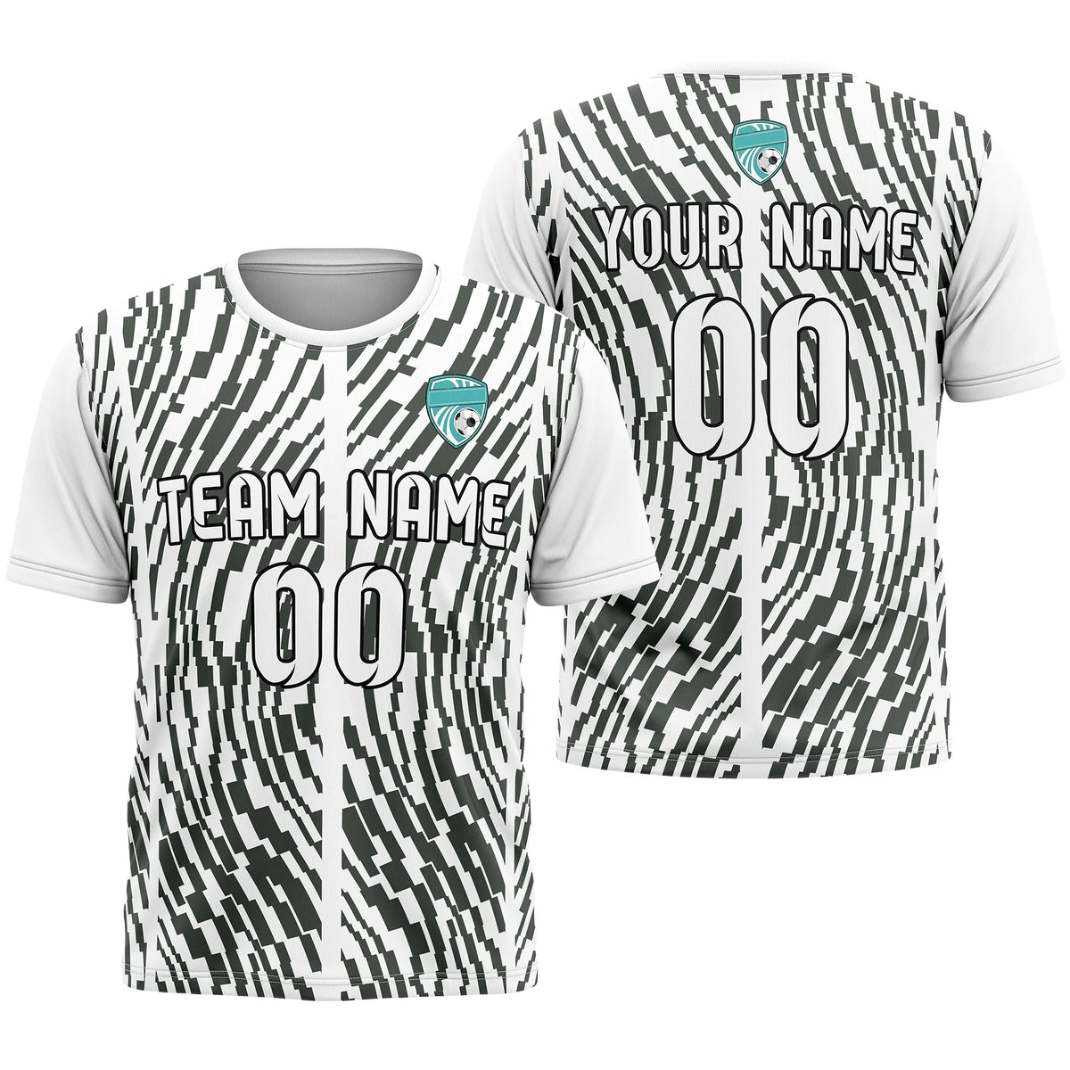 Custom Graffiti Pattern D3 Soccer Jersey Personalized Football Uniform with Name & Number