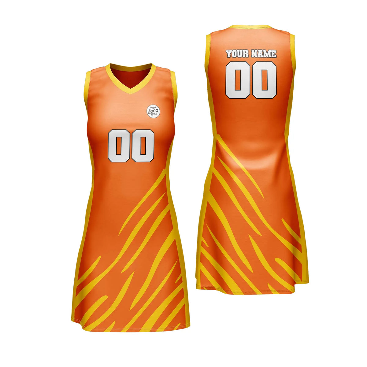Custom Personalized D5 Stripe Fashion Netball Jersey with Name, Number & Team Logo
