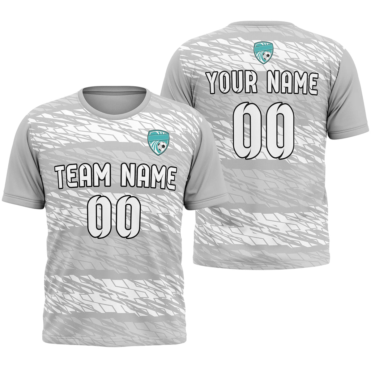 Custom R-Full Pattern D2 Soccer Jersey Personalized Football Uniform with Name & Number
