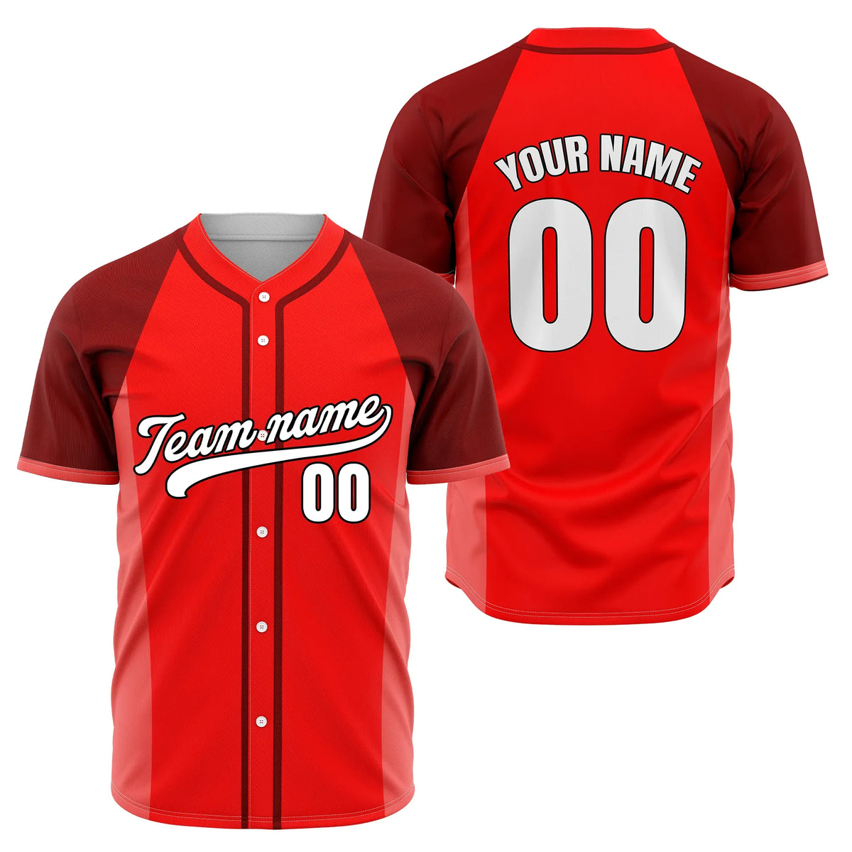 Custom Crimson Flash Baseball Sports Jersey Personalized Uniform with Name & Number