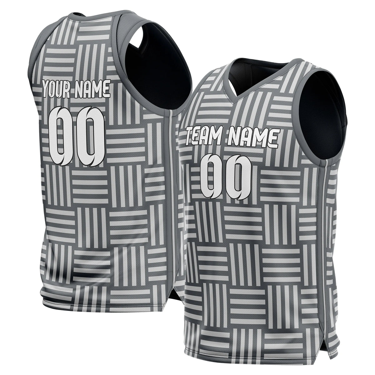 Custom Maze Line Printed Sports Jersey Personalized Uniform with Name & Number