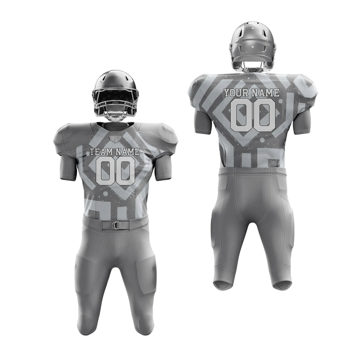 Custom Personalized D2 Graffiti pattern American Football Jersey with Name, Number & Team Logo