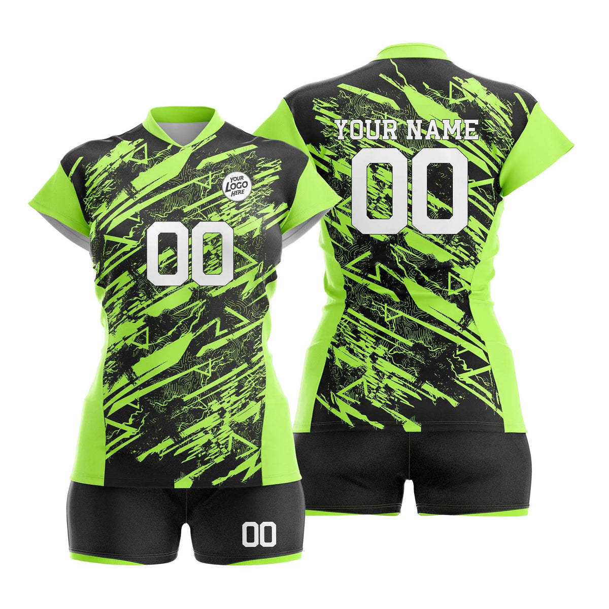 Custom Personalized D5 Full Pattern Volleyball Jersey with Name, Number & Team Logo
