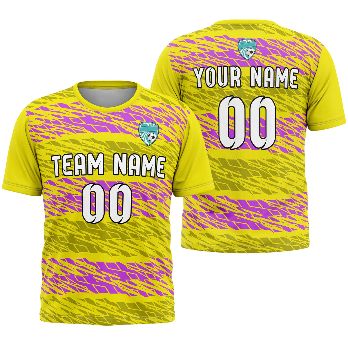 Custom R-Full Pattern D2 Soccer Jersey Personalized Football Uniform with Name & Number