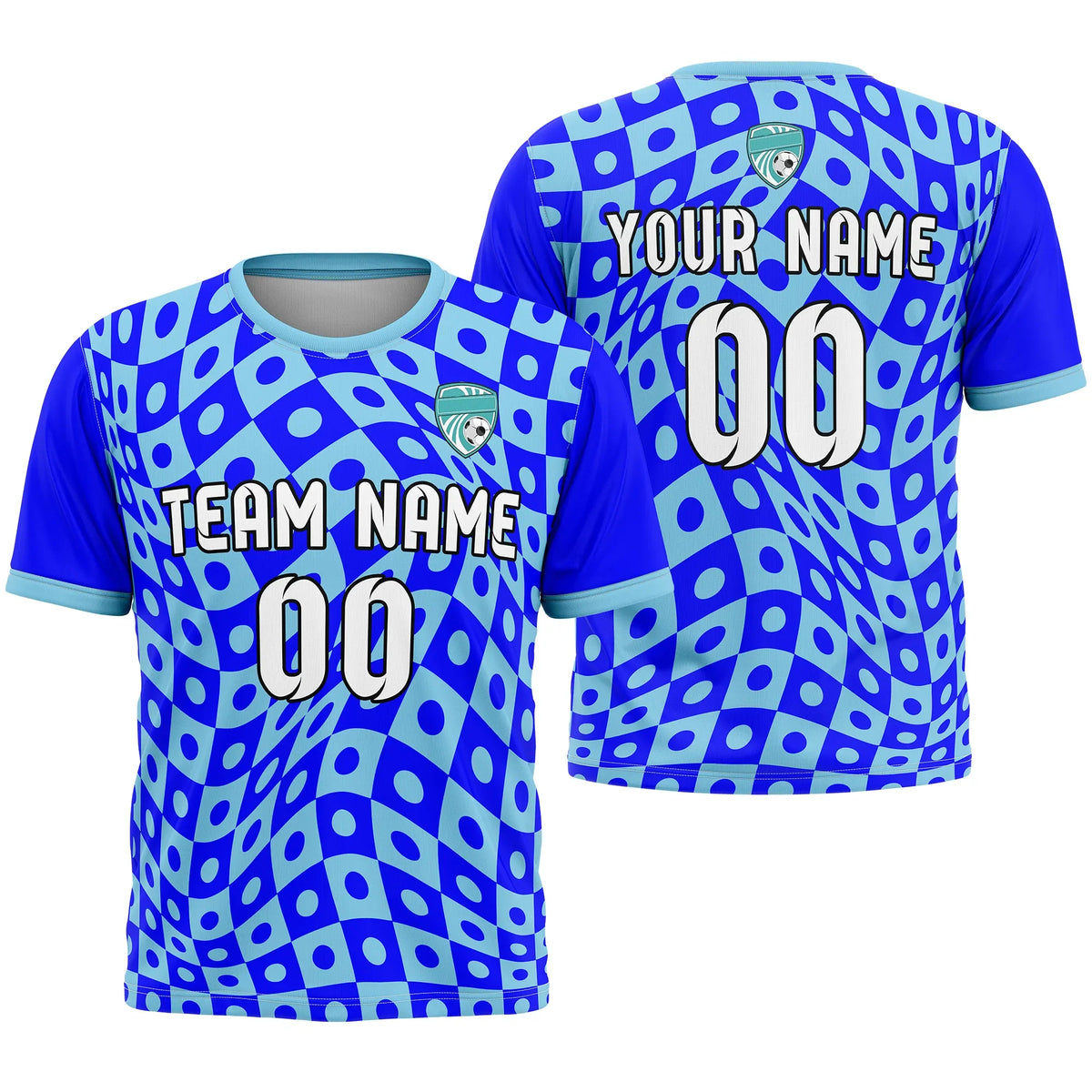 Custom Abstract Pattern D4 Soccer Jersey Personalized Football Uniform with Name & Number