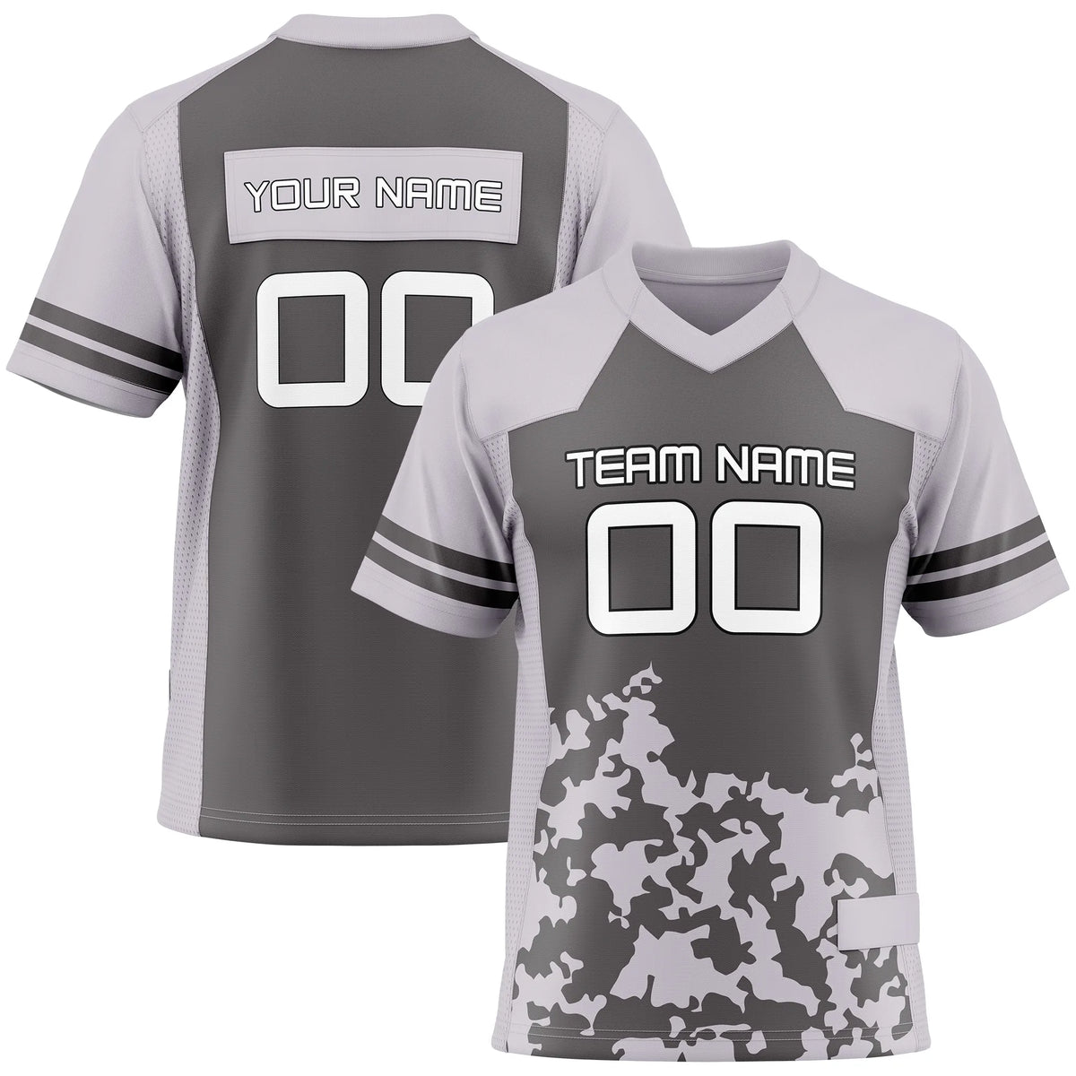 Custom Personalized D4 Color Block Flag Football Jersey with Name, Number & Team Logo