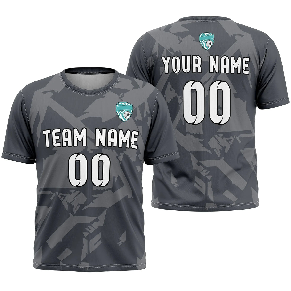 Custom Graffiti Pattern D2 Soccer Jersey Personalized Football Uniform with Name & Number