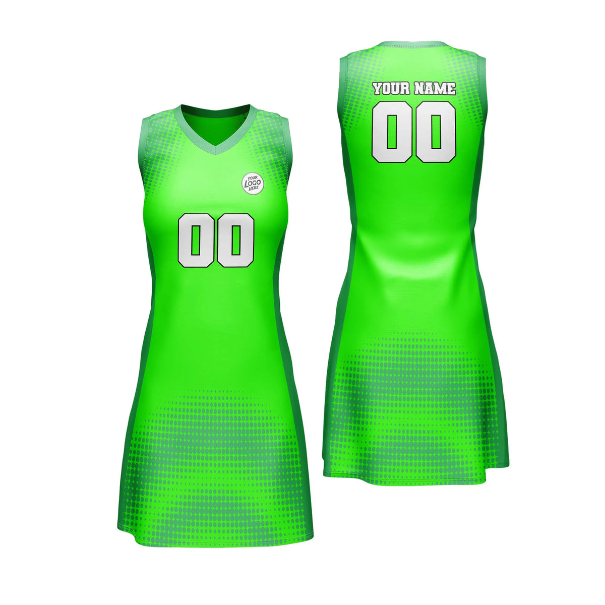 Custom Personalized D1 Retro Pattern Netball Jersey with Name, Number & Team Logo