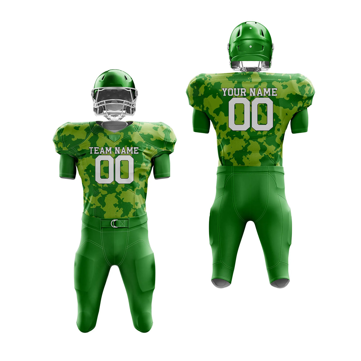 Custom Personalized D4 Camo Designs American Football Jersey with Name, Number & Team Logo