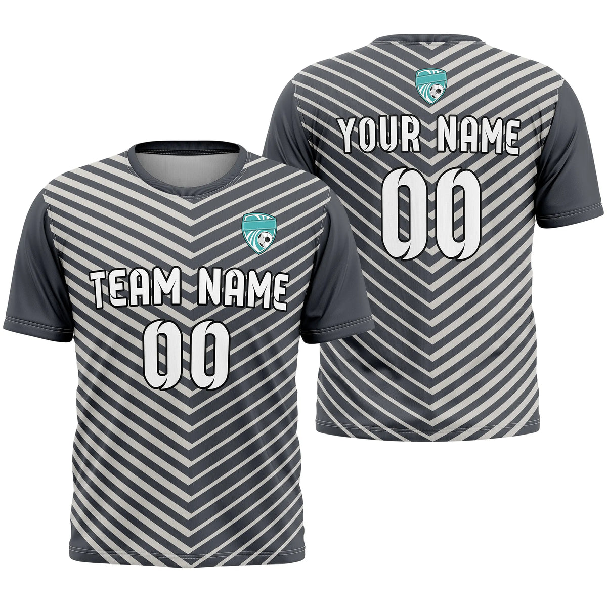 Custom Strip Fashion D5 Soccer Jersey Personalized Football Uniform with Name & Number