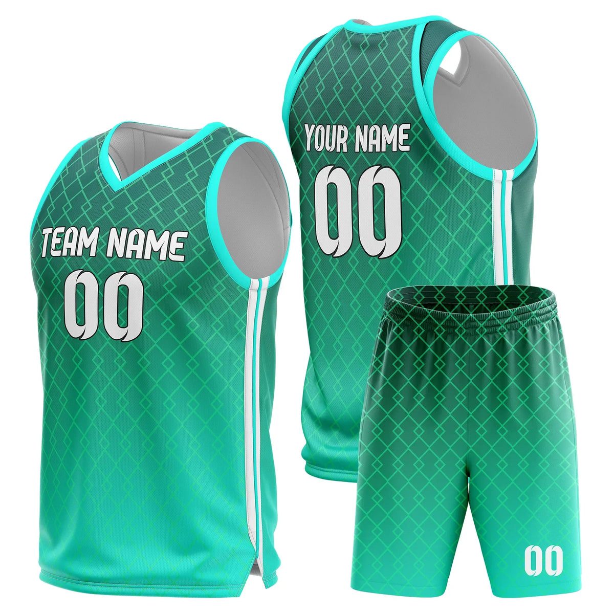 Custom Gradient Fashion Set Fade Sports Jersey Personalized Uniform with Name & Number