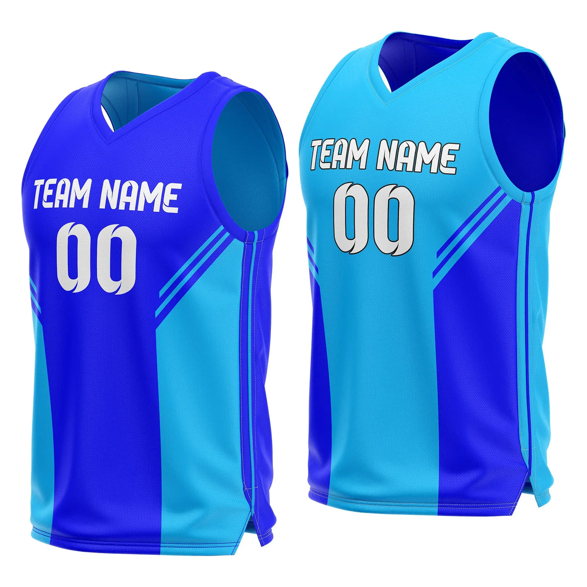 Custom Triple Slash Reversible Top Sports Jersey Personalized Uniform with Name & Number