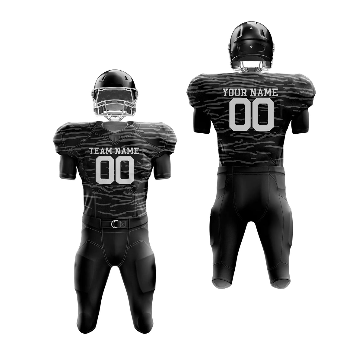 Custom Personalized D3 Camo Designs American Football Jersey with Name, Number & Team Logo
