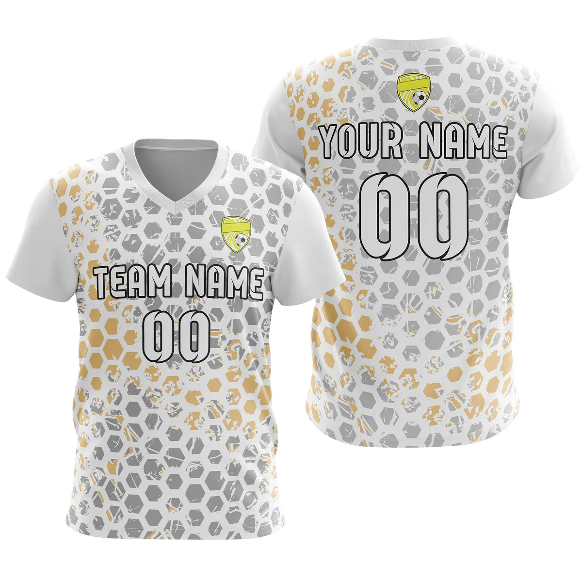 Custom V-Full Pattern D1 Soccer Jersey Personalized Football Uniform with Name & Number