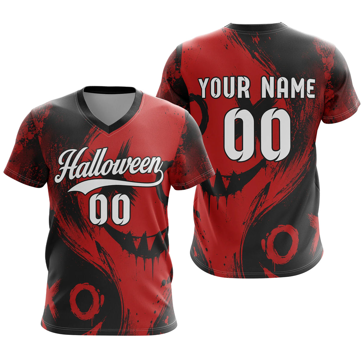Custom Halloween Soccer Jersey D4 Personalized Uniform with Name &amp; Number