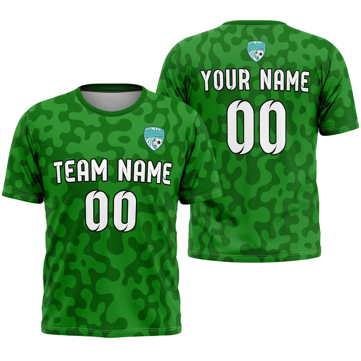 Custom Camo D2 Soccer Jersey Personalized Football Uniform with Name & Number