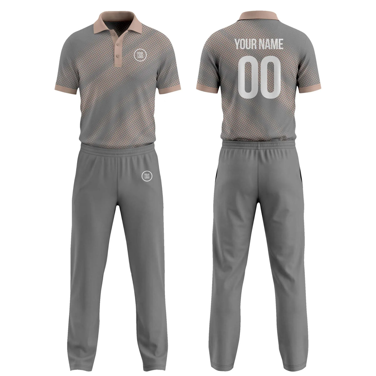 Custom Personalized D5 Abstract Pattern Cricket Kit with Name, Number & Team Logo