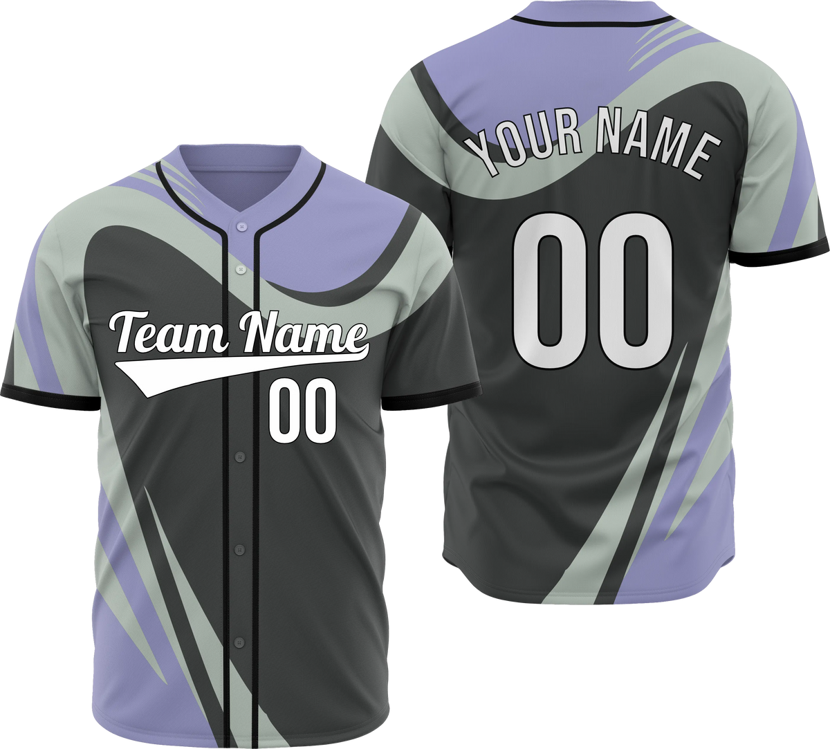 Custom Velocity Flow Baseball Sports Jersey Personalized Uniform with Name & Number
