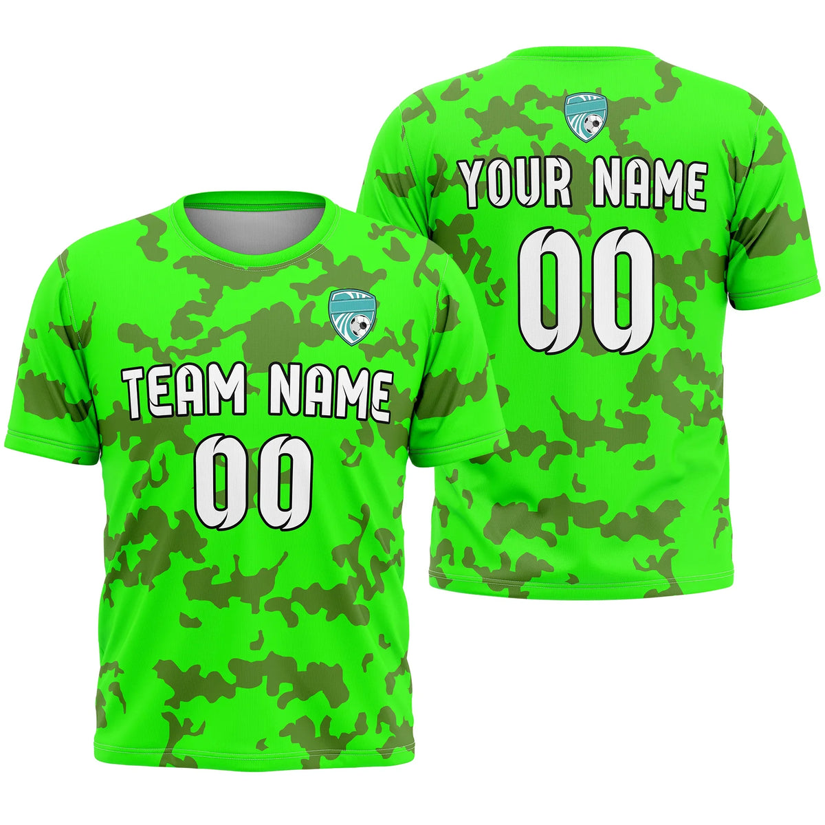 Custom Camo D4 Soccer Jersey Personalized Football Uniform with Name & Number
