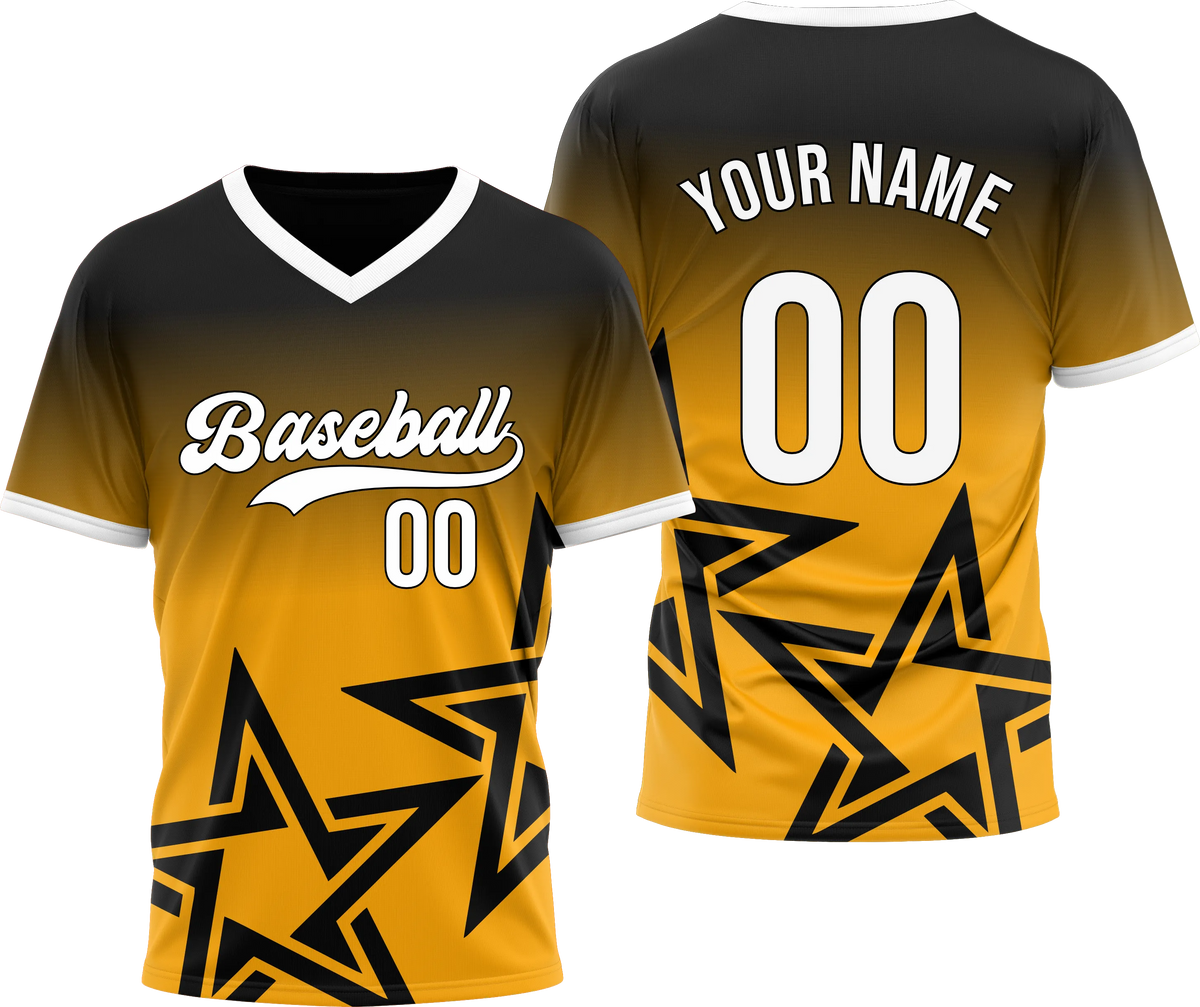 Custom Stellar Edge Gradient Baseball Sports Jersey Personalized Uniform with Name & Number