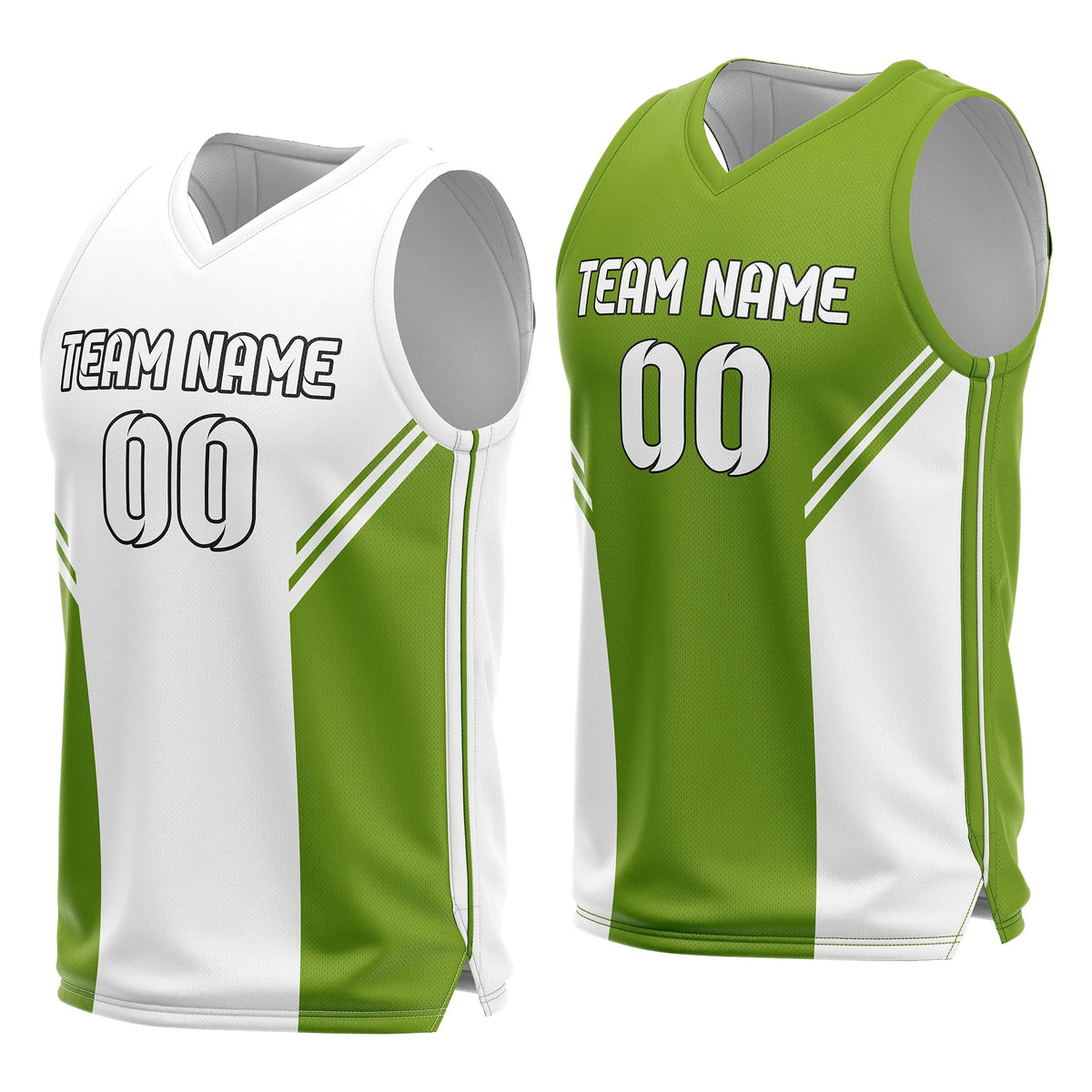 Custom Triple Slash Reversible Top Sports Jersey Personalized Uniform with Name & Number