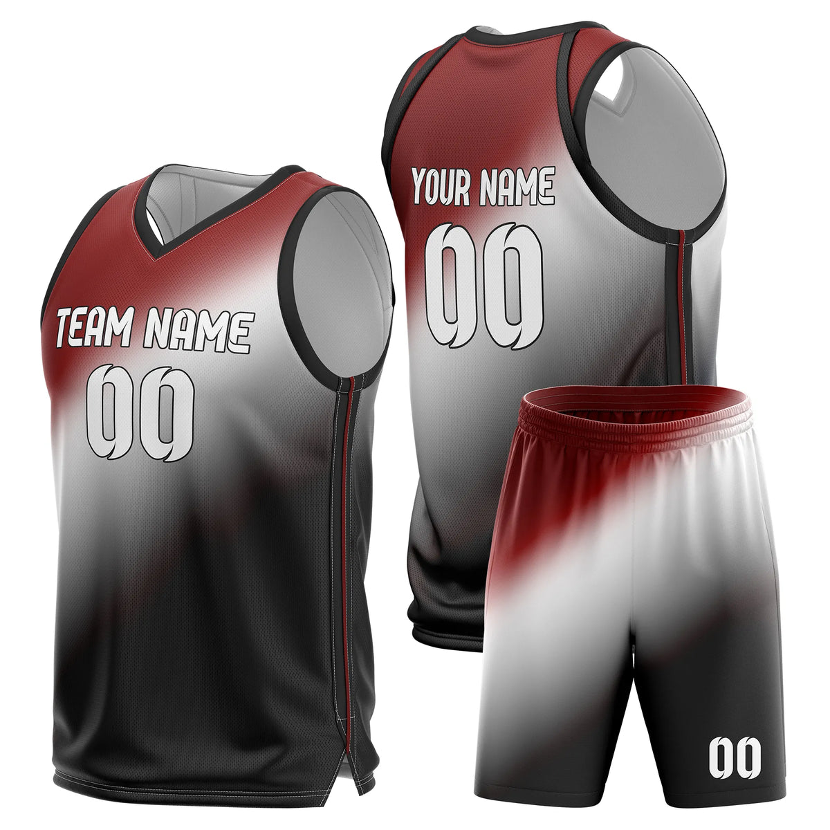 Custom Gradient Fashion Set Energy Fade Sports Jersey Personalized Uniform with Name & Number