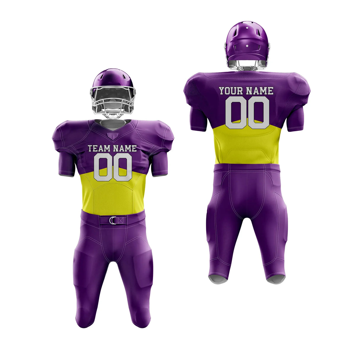 Custom Personalized D5 Split Fashion American Football Jersey with Name, Number & Team Logo