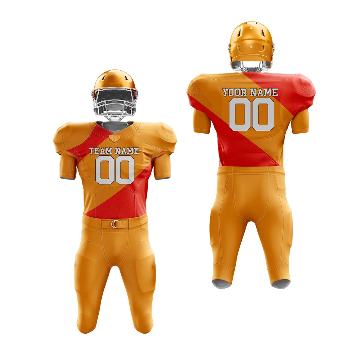 Custom Personalized D3 Split Fashion American Football Jersey with Name, Number & Team Logo