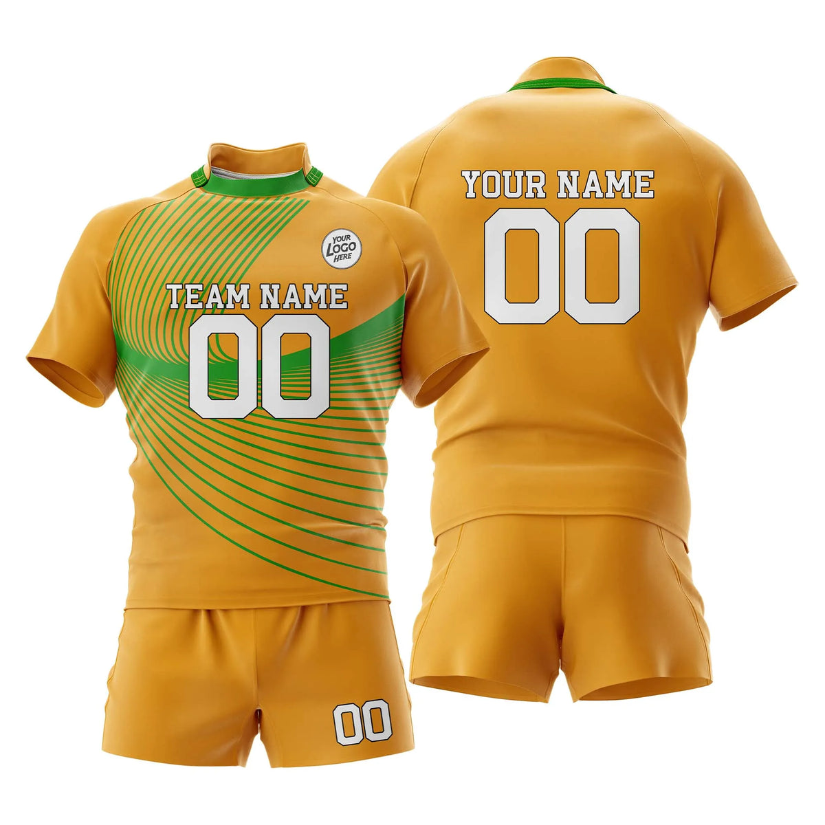 Custom Personalized D5 Strip Fashion Rugby Jersey with Name, Number & Team Logo